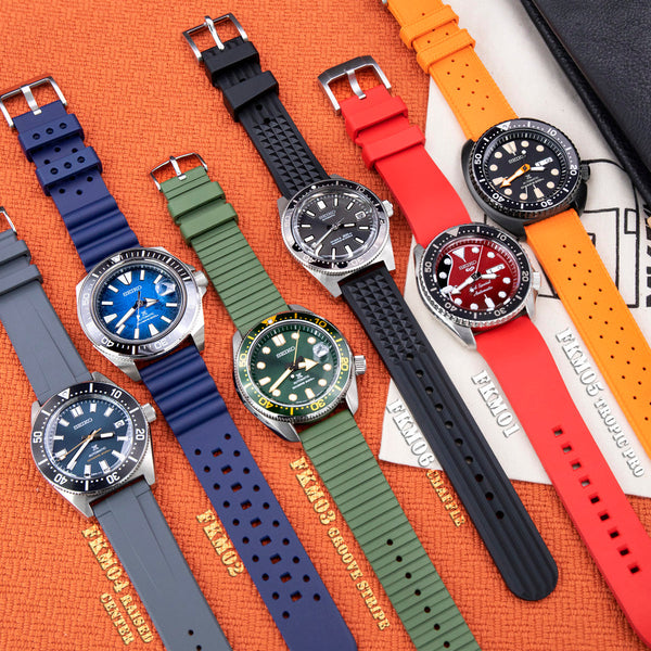 FKM Rubber Straps FULL Collections | Strapcode Watch Bands