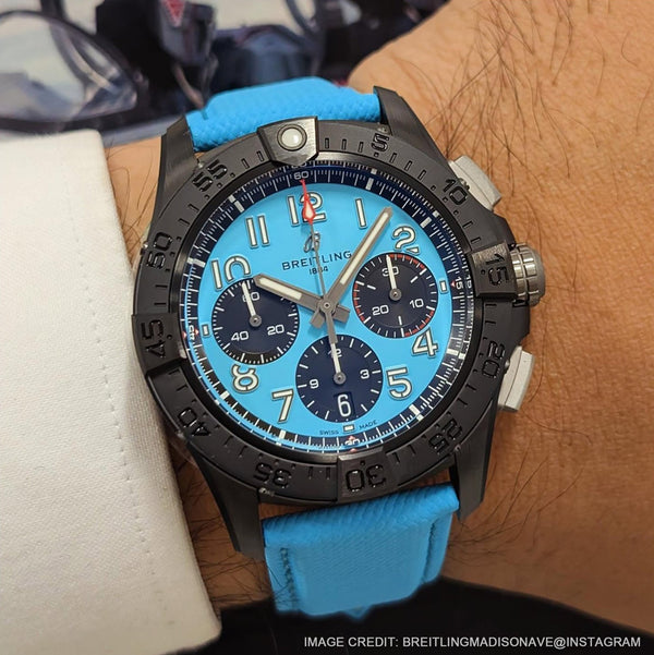 Breitling Avenger B01 Night Mission Bright Turquoise Review +