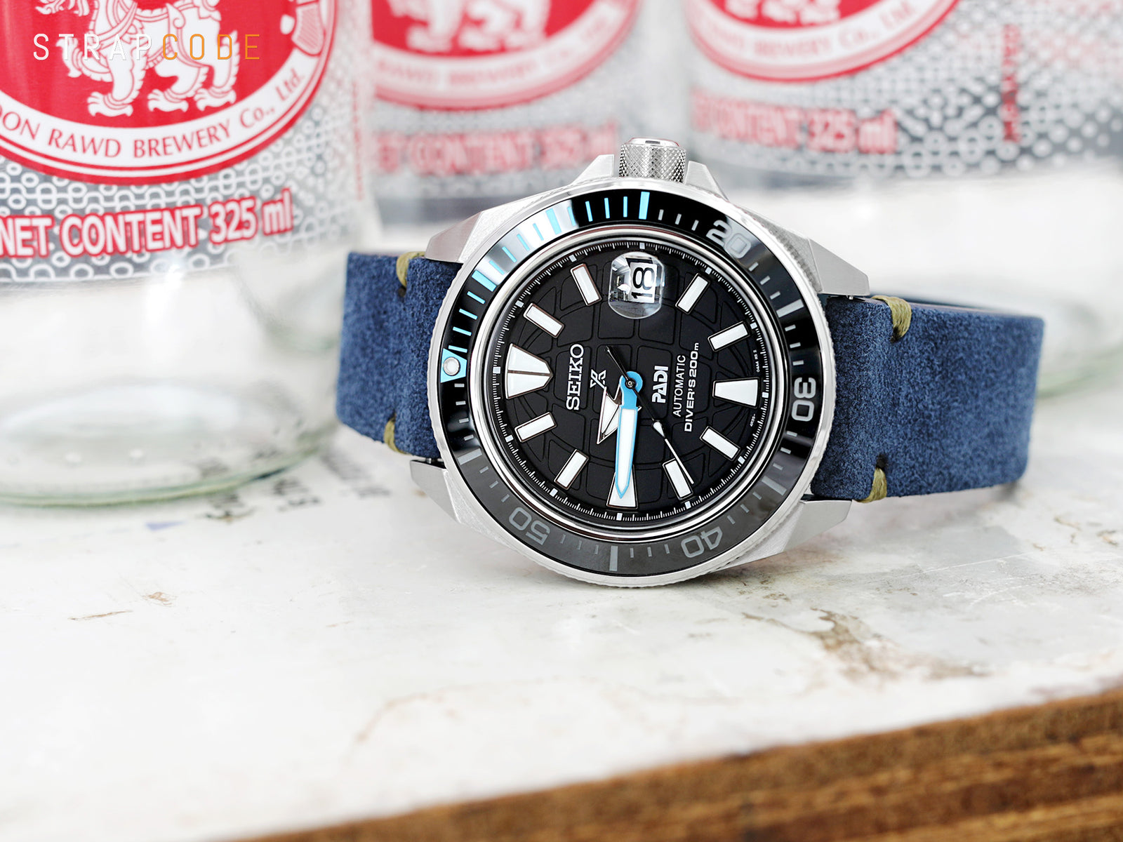 Seiko Prospex King Samurai PADI Watch SRPG21K1 pair watch bands from Strapcode