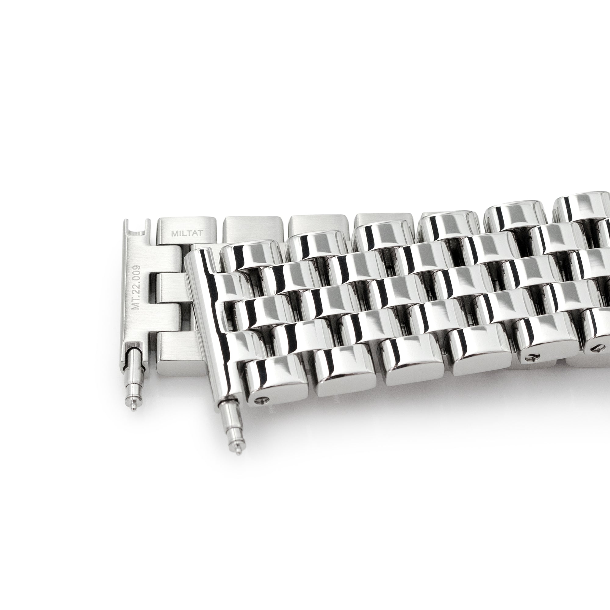 Polished Watch Band Straight End, Super Engineer I 316L Stainless Steel