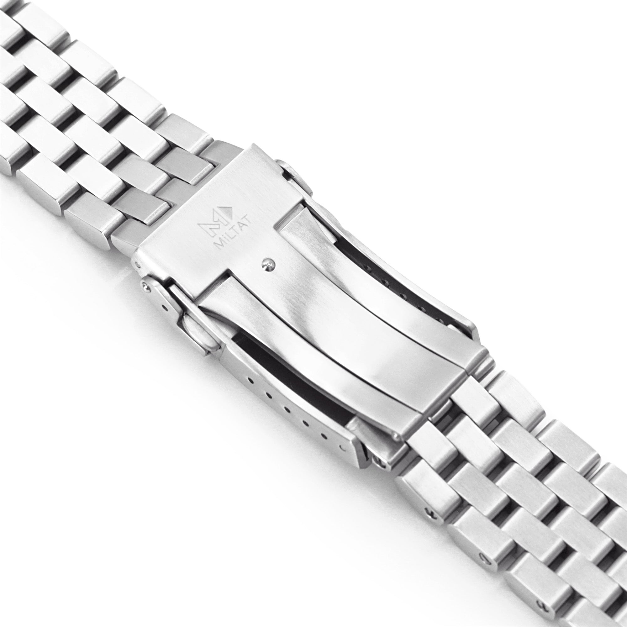 22mm Super Engineer II Straight End Watch Band Universal 1.8mm Spring Bar ver., V-Clasp Button Double Lock