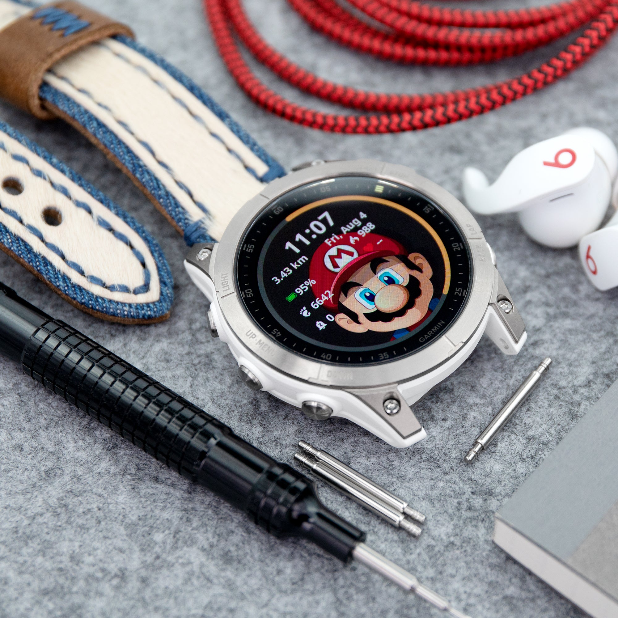 20mm 22mm Designer Denim Watch Band For Samsung Galaxy Watch 5 4
