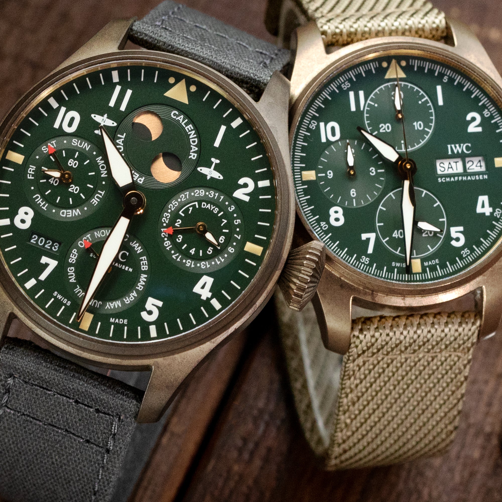 The Timeless Appeal Of Bronze in Two Special IWC Pilot Spitfire Watches