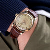 Vintage watches paired Crocodile Grain watch bands from Strapcode