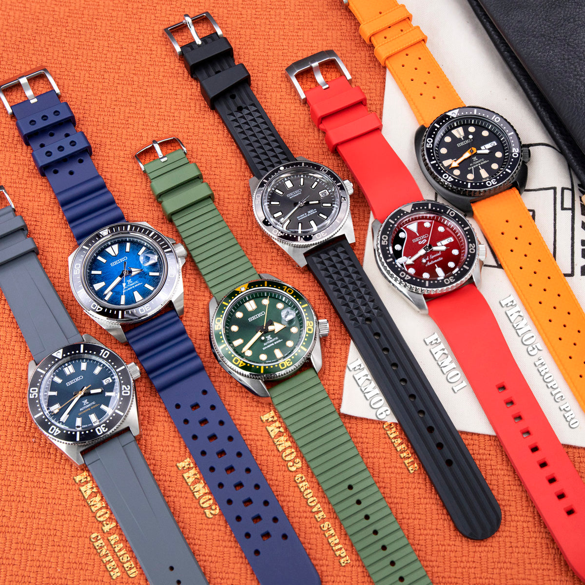FKM Rubber Straps FULL Collections | Strapcode Watch Bands