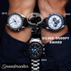 Omega Speedmaster Snoopy Silver Snooopy awards by Strapcode