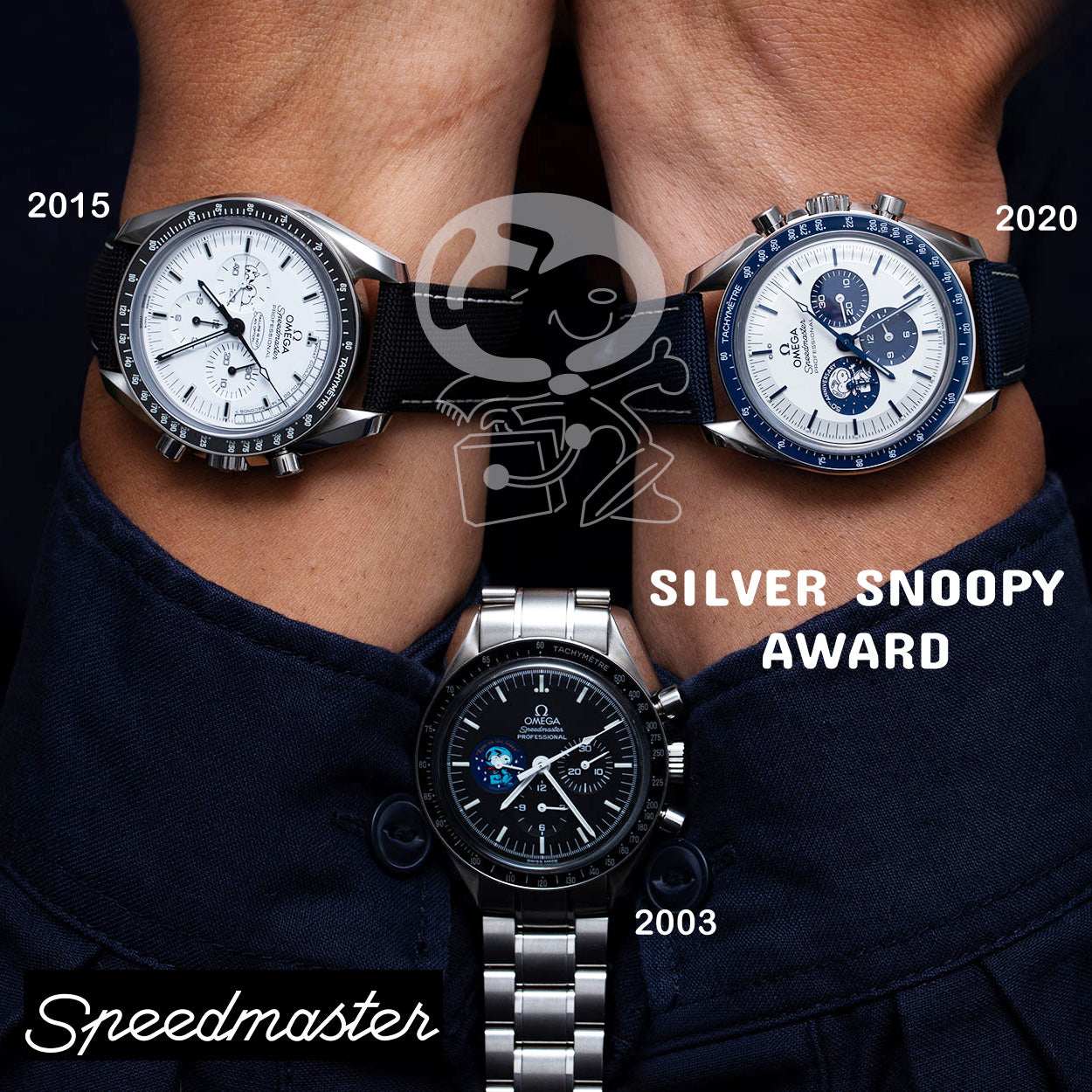 Omega Speedmaster Silver Snoopy 50th Anniversary Full Set NEW