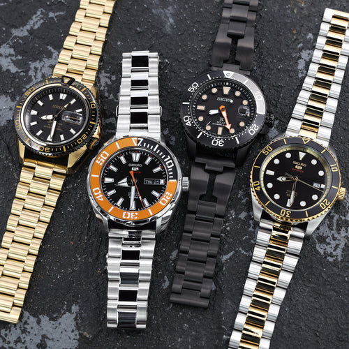 جمال أساور الساعات المصنوعة من الفولاذ المقاوم للصدأ بنهايات مستقيمة