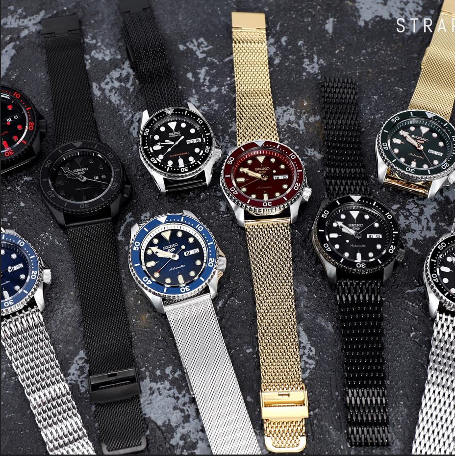 MESH and Match with Seiko SKX007 & New Seiko 5 Sports Models !