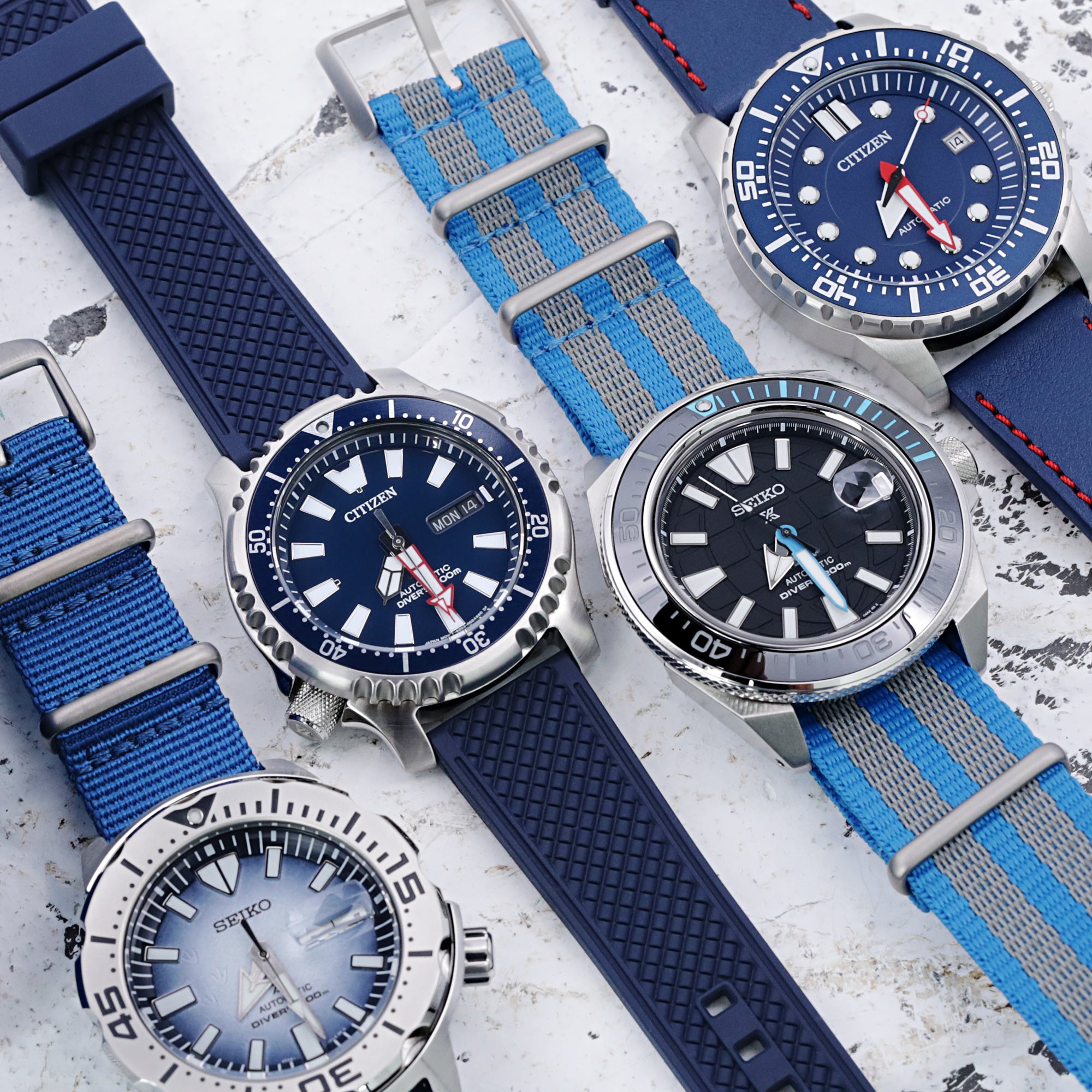 Blue Tie-Dye Monogram Watch Band – MikesTreasuresCrafts