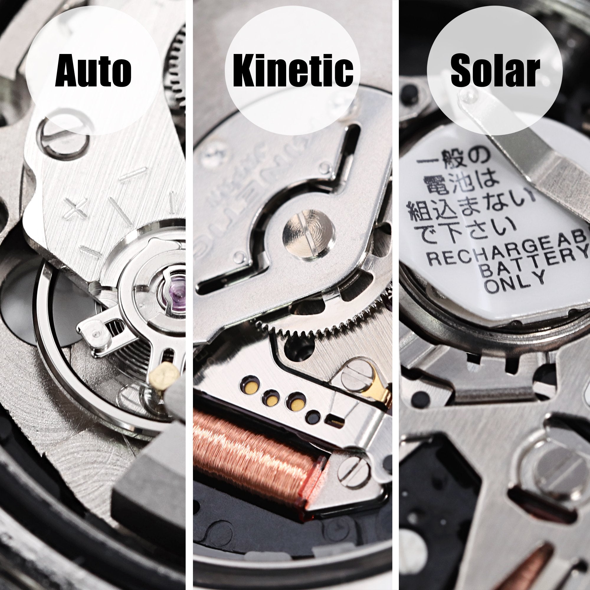Seiko Automatic Kinetic vs Solar watches Seiko Movements -