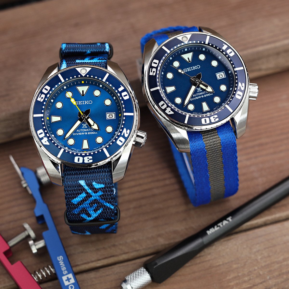 Seiko “Blue Coral” SBDC069 & “BLUMO” SBDC033