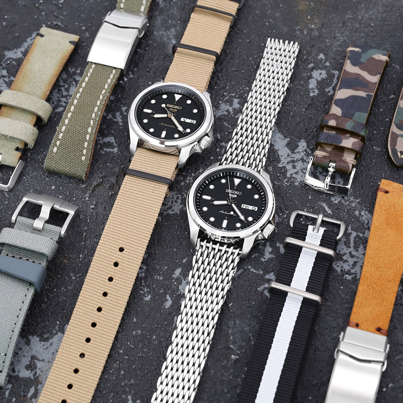 New Seiko 5 Smooth Bezel SRPE57K1 & SRPE67K1