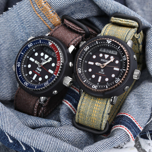 The Very First Digital Hybrid Tuna Reissued, Seiko Solar SNJ025 “Arnie”