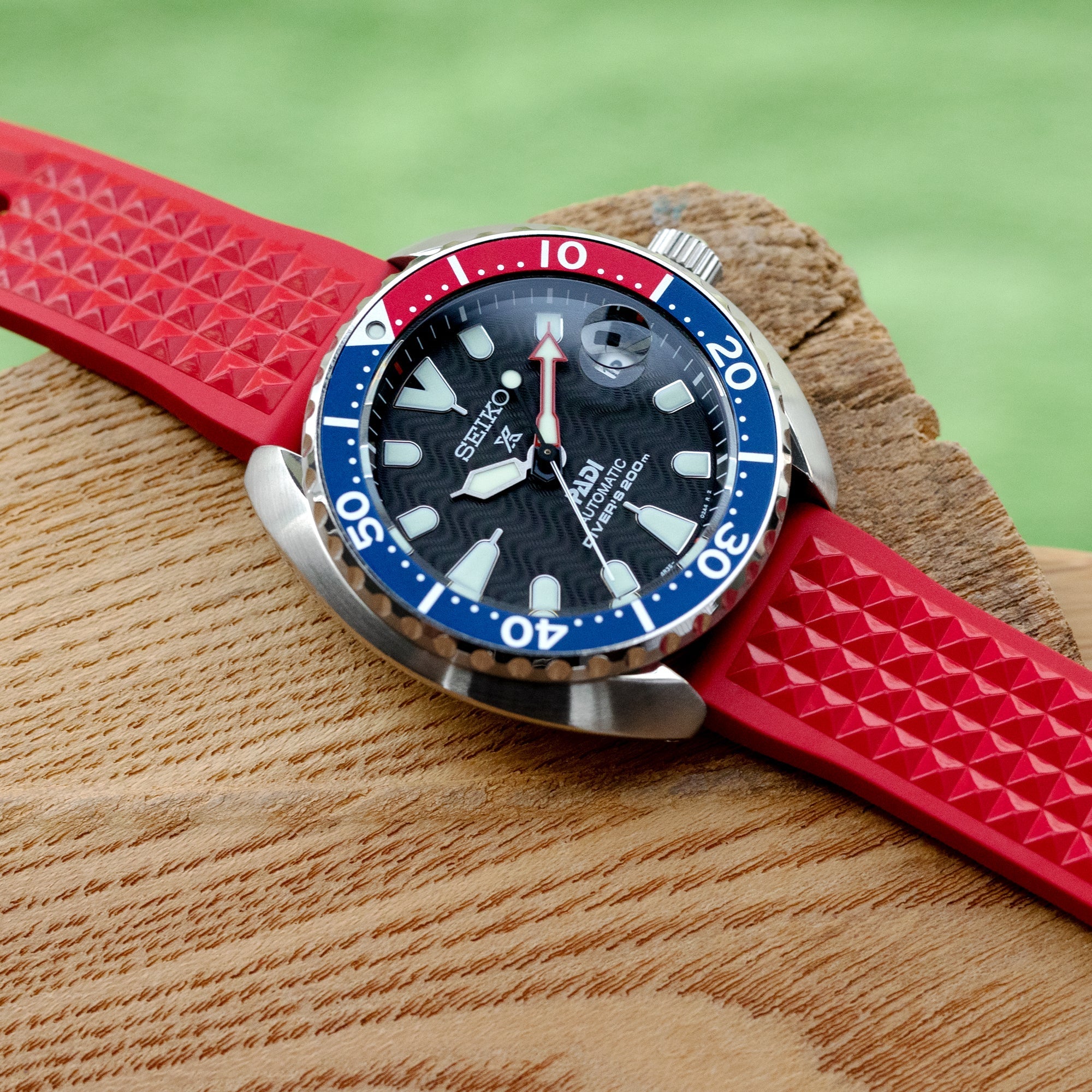Red watch band