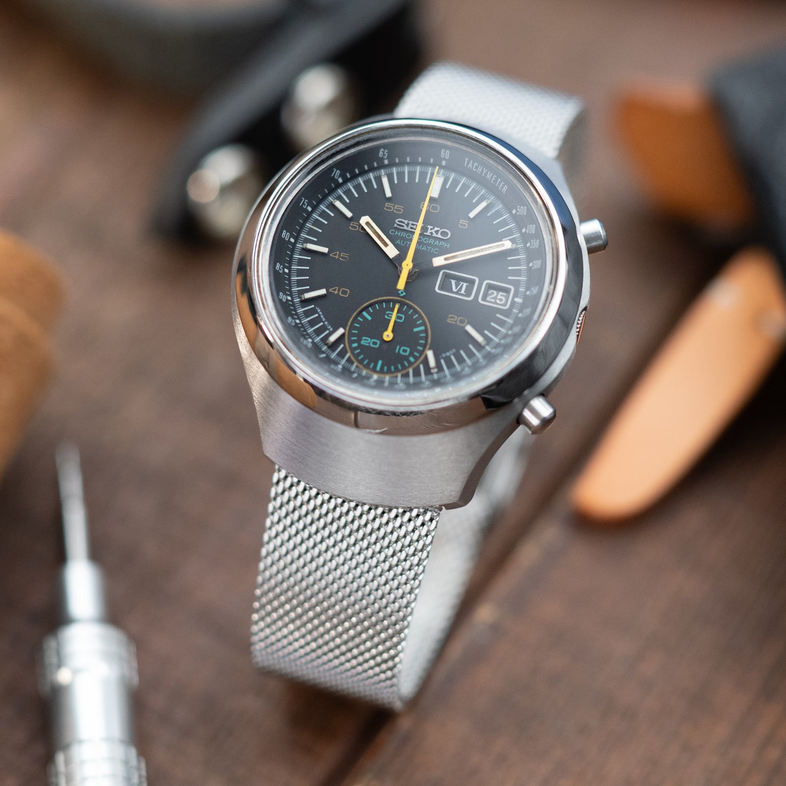 Quick Release Classic Superfine Brush Mesh Watch Band