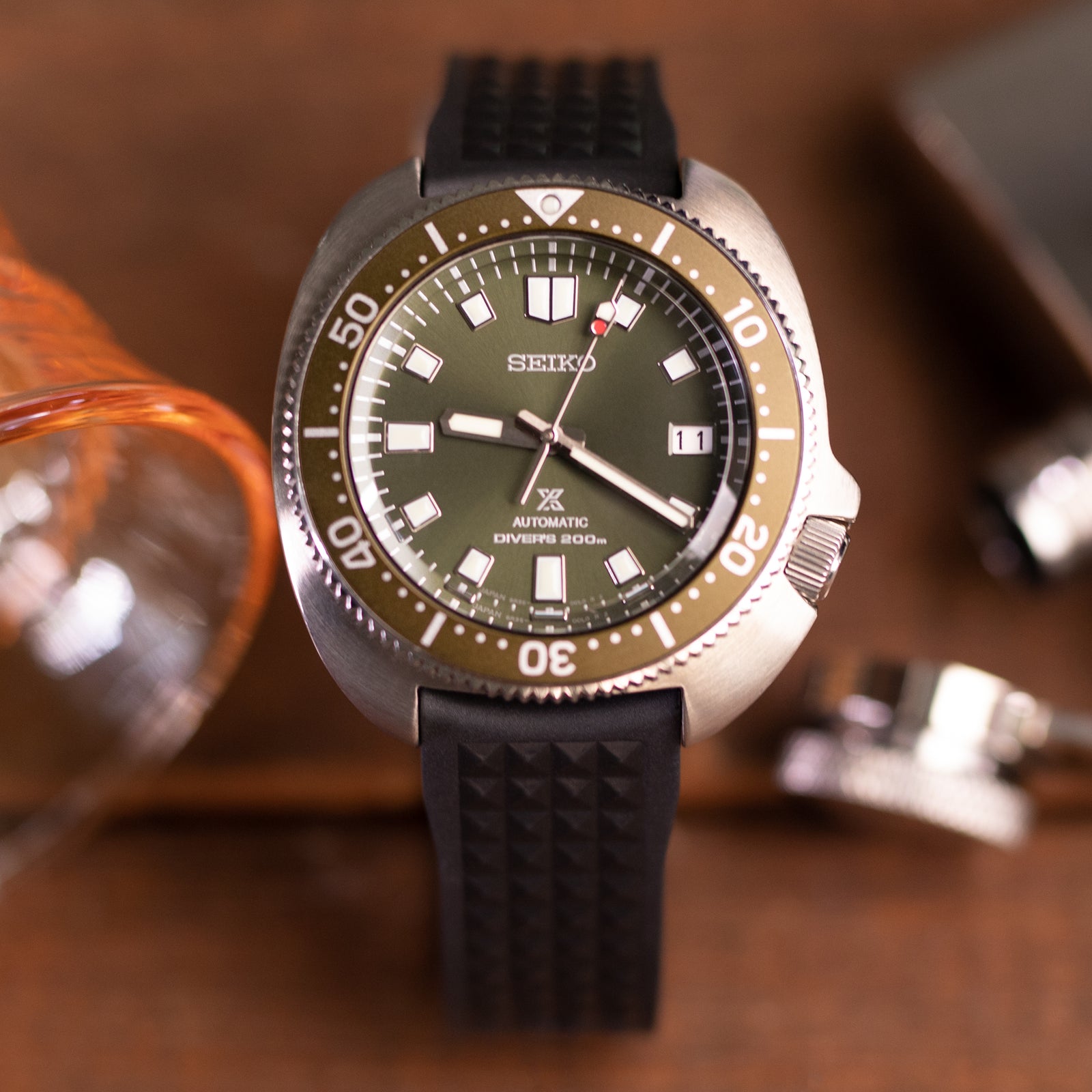 Waffle Watch Band Chaffle Curved FKM rubber Watch Strap