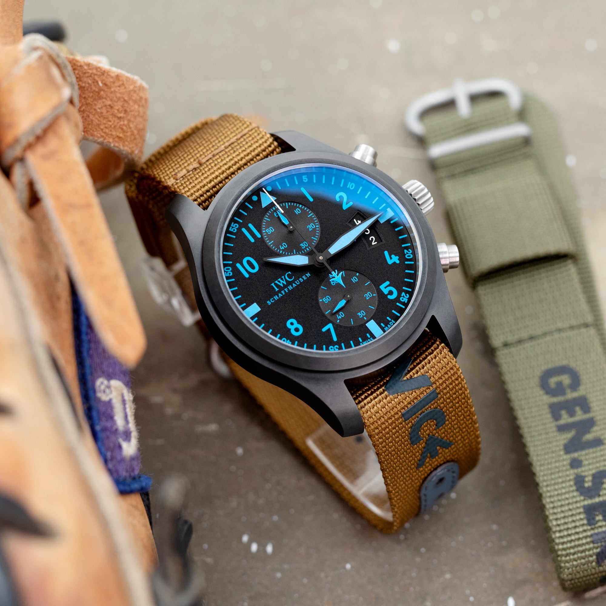 The General Service Strap set of TWO (Khaki & Olive) by HAVESTON Straps