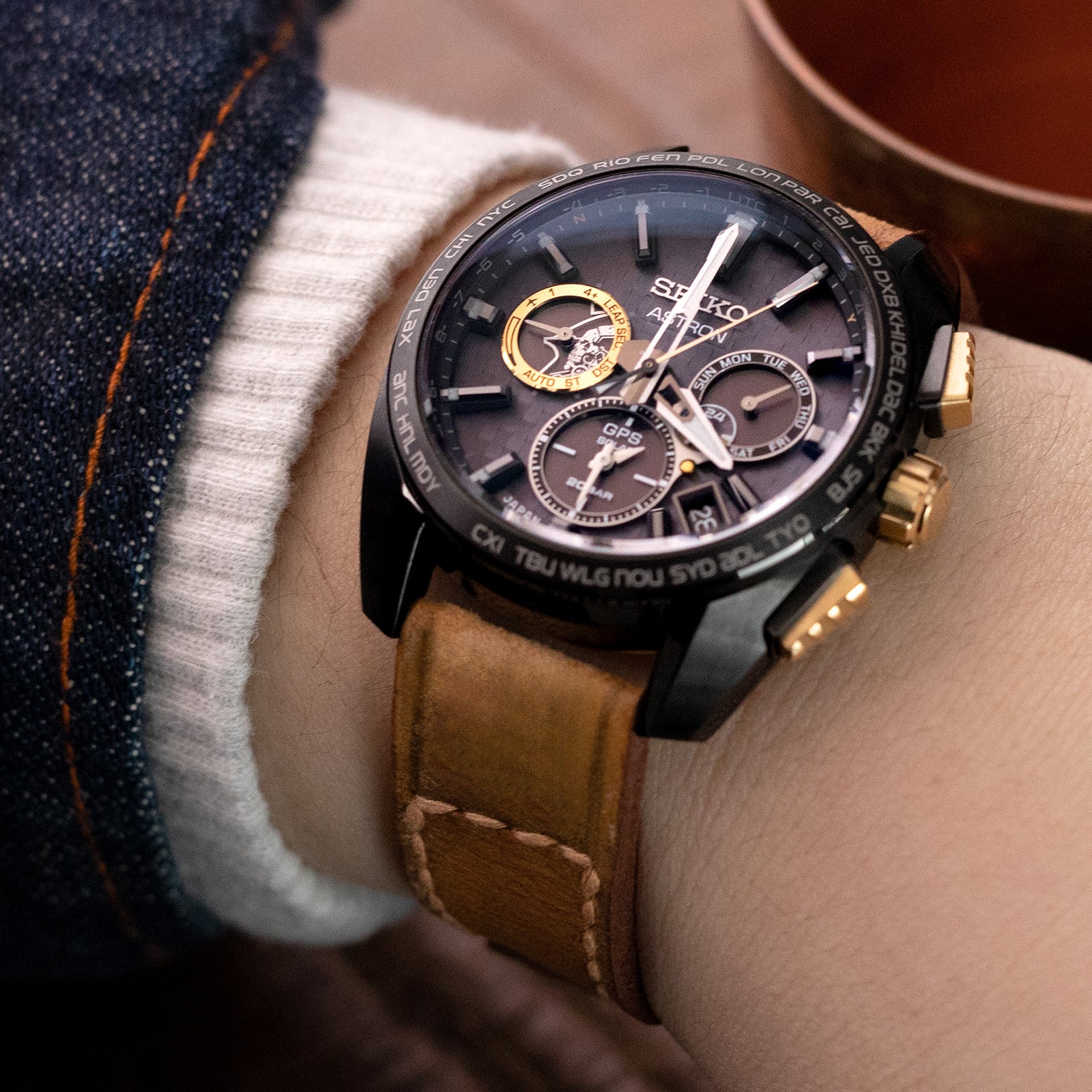 20mm oder 21mm Gunny X MT '74' Hellbraunes, handgefertigtes Leder-Uhrenarmband mit Schnellverschluss #41