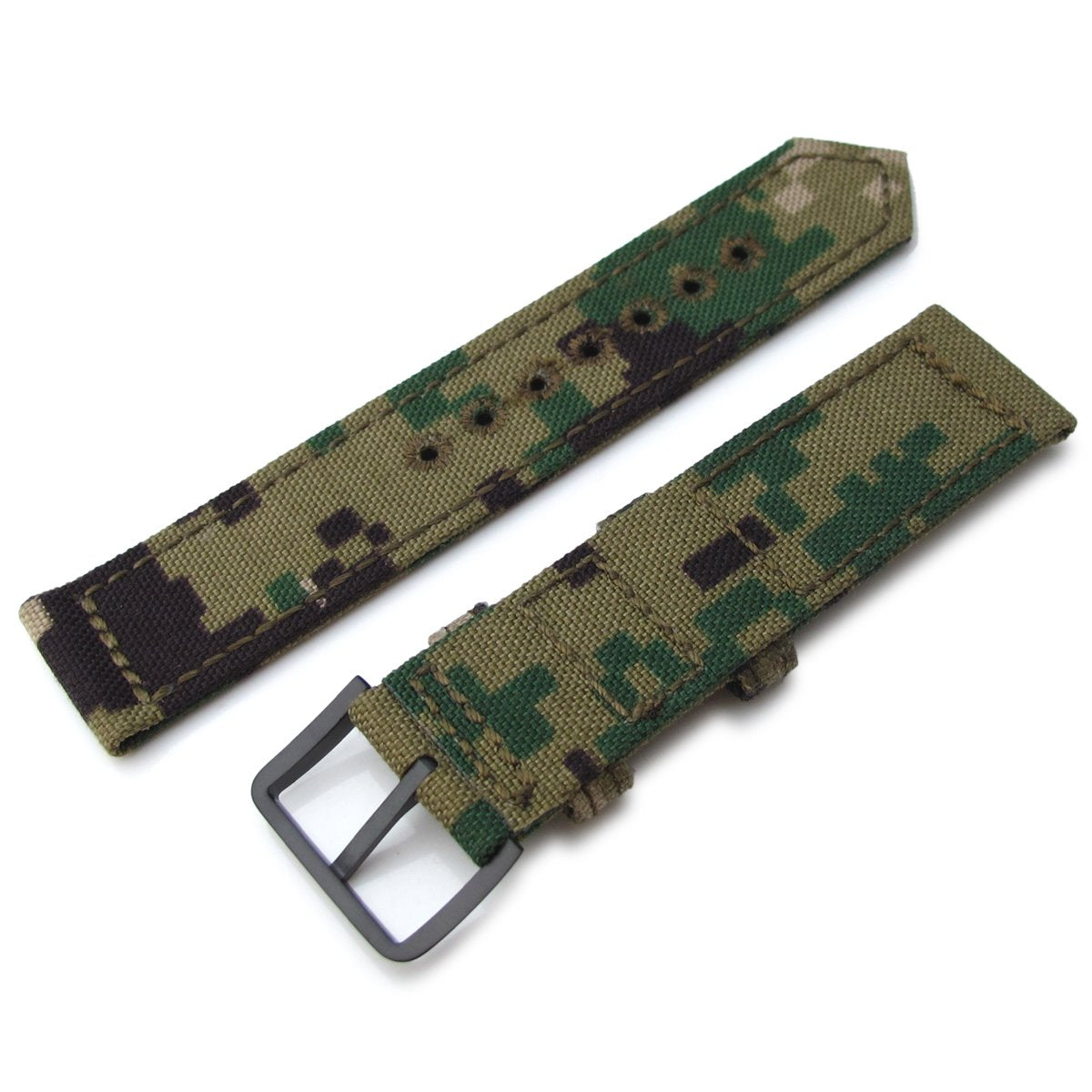 20mm Usaf Color Coding 20mm, 21mm or 22mm MiLTAT WW2 2-piece Woodland Camo Cordu-1000D Armban ...