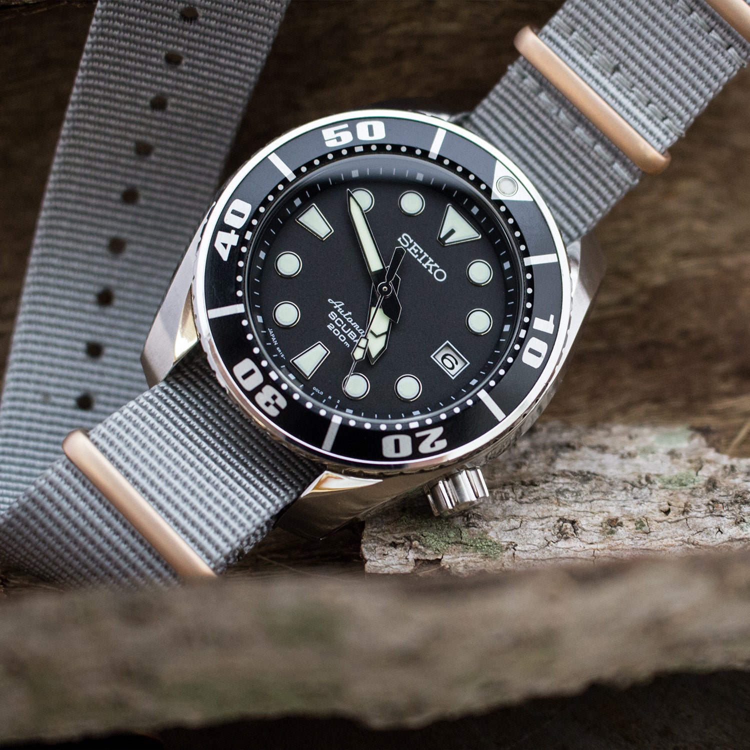 Seiko Prospex Scuba SBDC001 Sumo Diver Nato watch strap by Strapcode