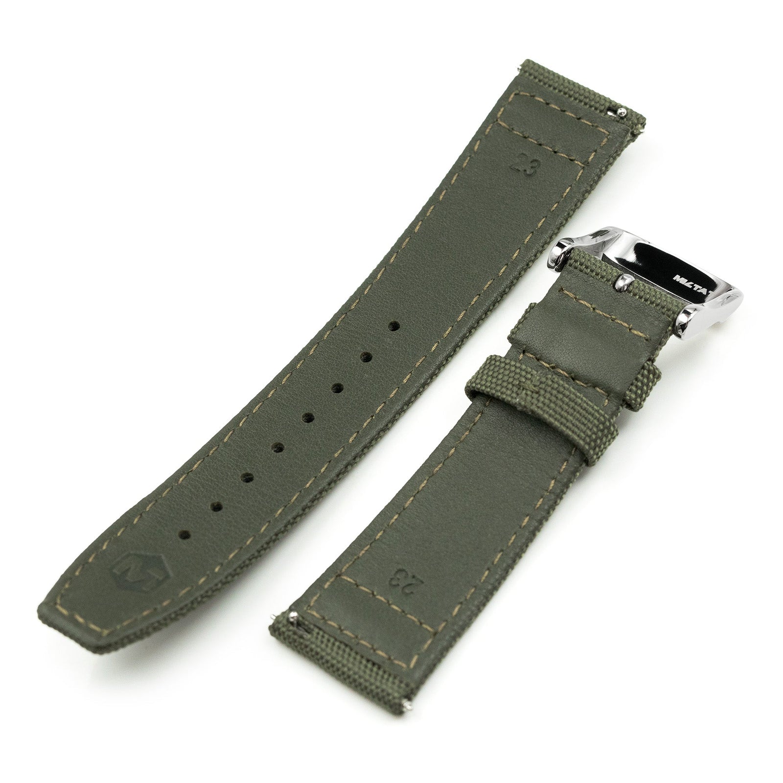 19mm, 20mm, 23mm, Green, Military Green, Military Style 19mm, 20mm, 23mm, Green, Military Green, Military Style