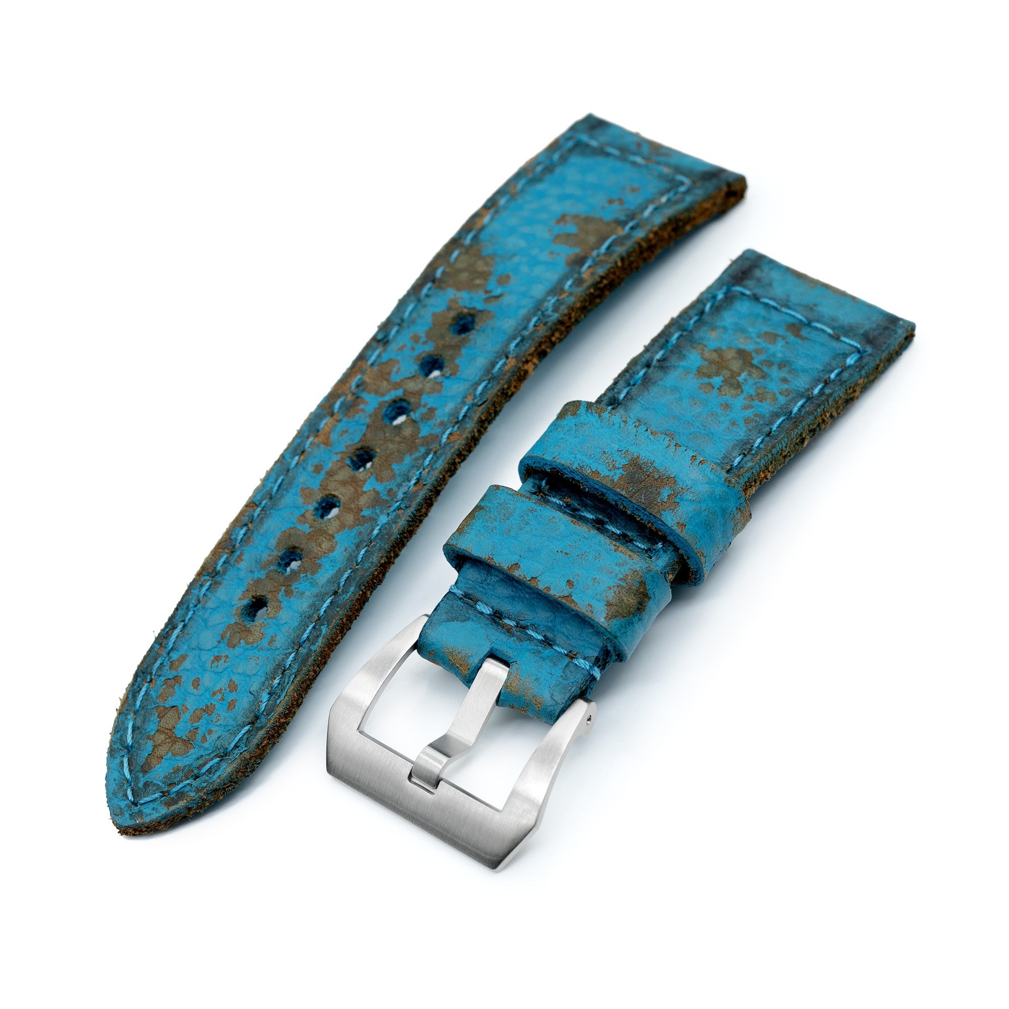 Panerai Watch Belt Band Bracelet Brown Leather 22mm 24mm 7.5