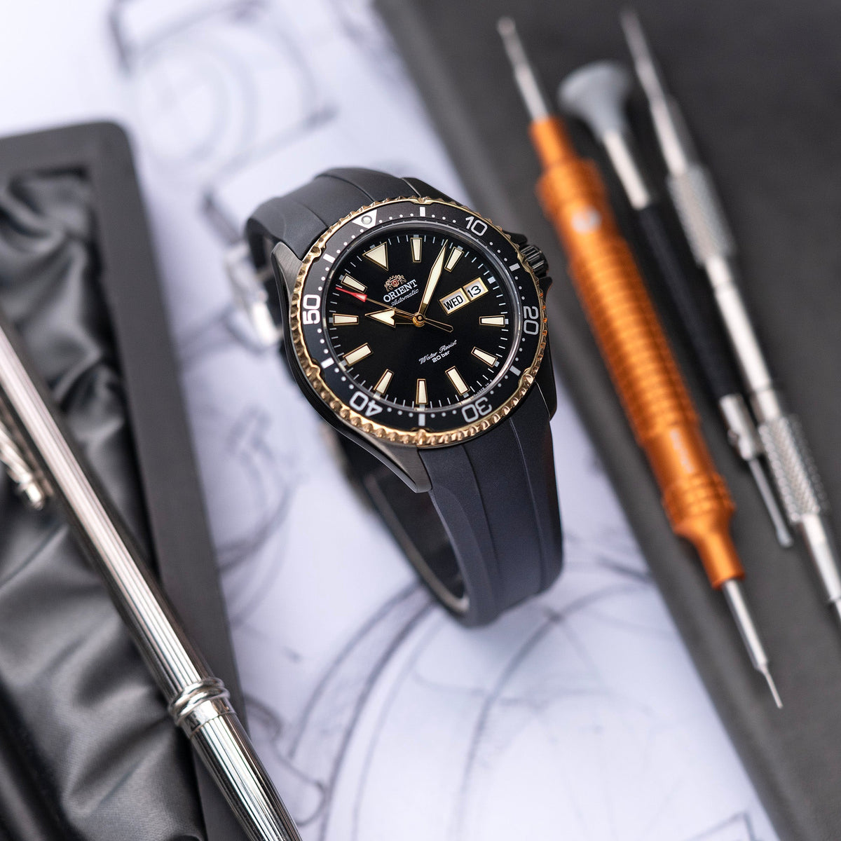 Orient Kamasu Curved End Replacement Watch Bracelets | Strapcode