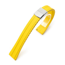 20mm Quick Release FKM28 Yellow FKM Rubber watch strap Strapcode watch bands
