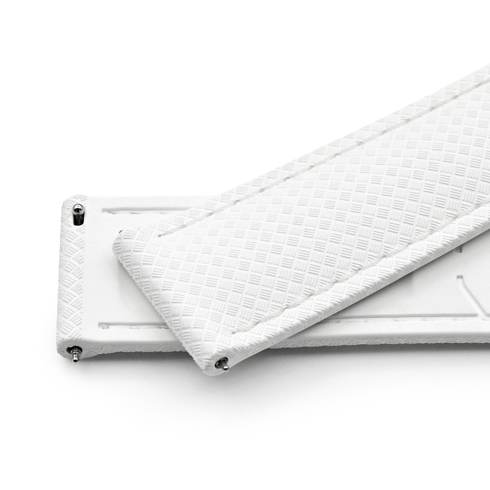 Off White FKM37 Rubber Q.R. Deployant Watch Band, 20mm or 22mm Strapcode watch bands