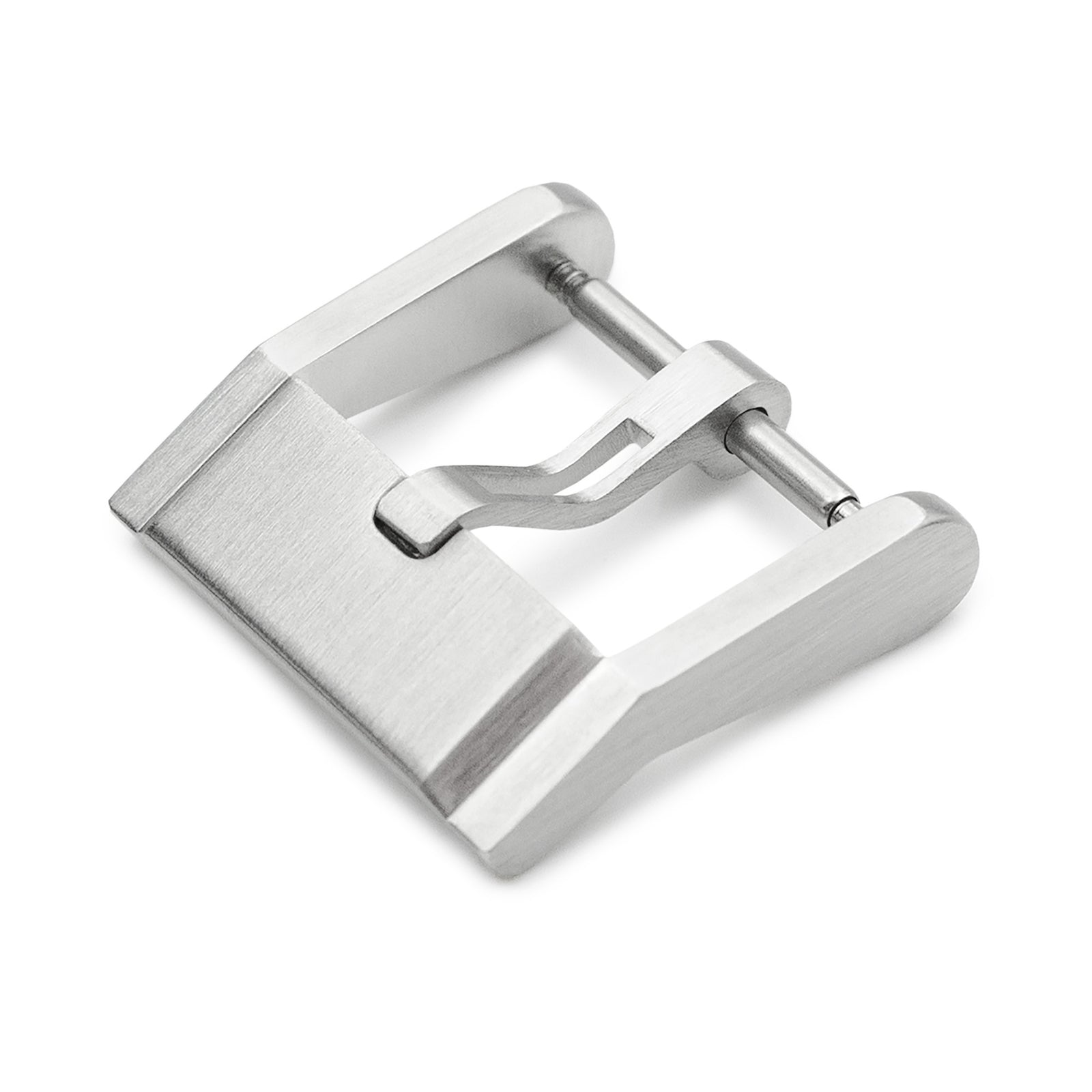 18mmまたは20mm #69キュービックバックル 5mmタン ウォッチストラップ用、ブラッシュ仕上げ