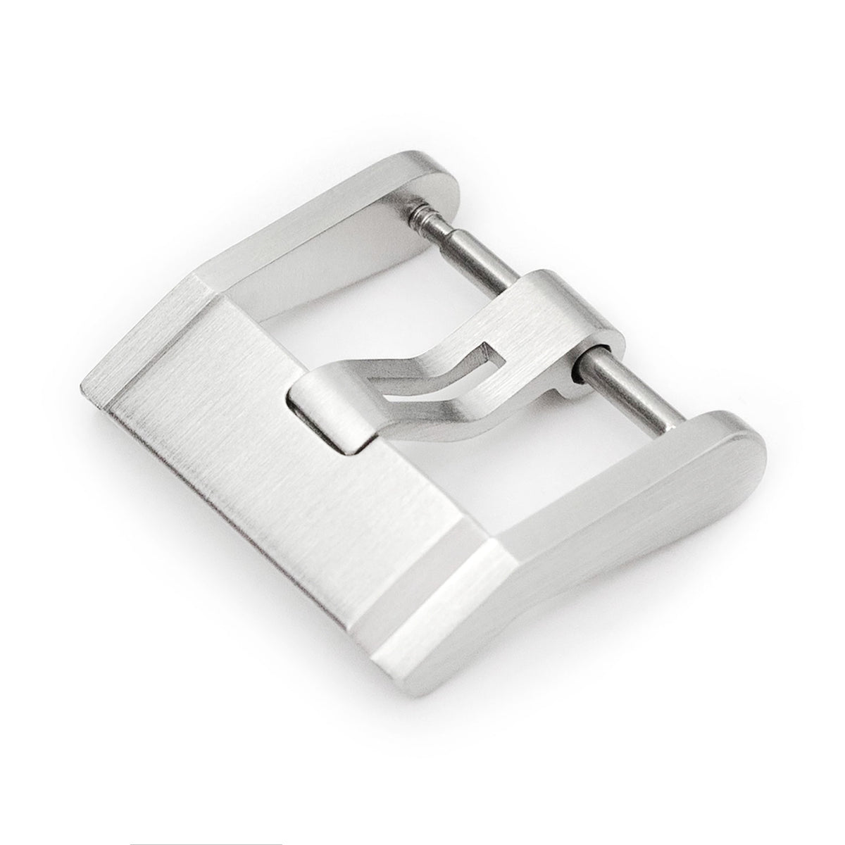 18mm oder 20mm #69 Kubische Schließe mit 5mm Dorn für Uhrenarmband, gebürstet