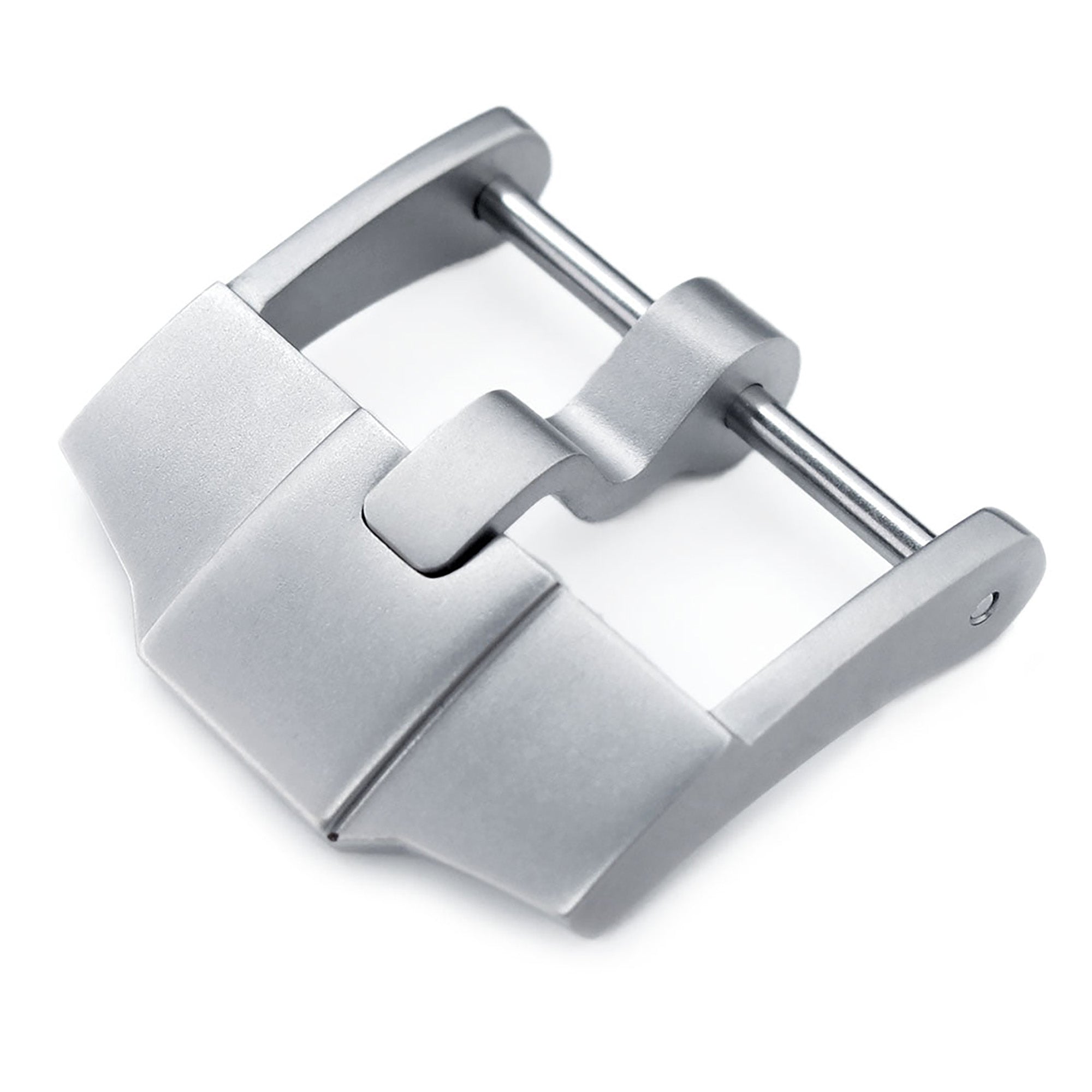 20mm oder 22mm Hochwertige 316L Edelstahl Schraubverschluss 4mm Zungenbuckle, sandgestrahlte Oberfläche 