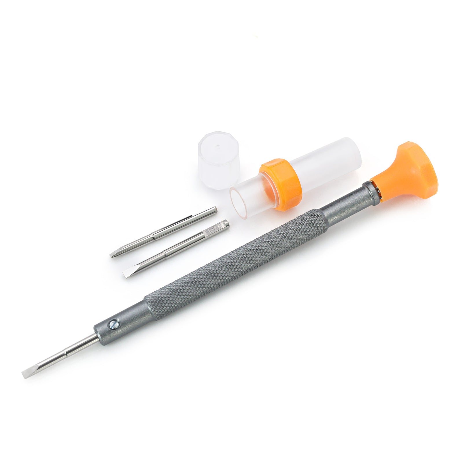 1本入り時計バンド用フラットヘッド精密ドライバー 交換用ブレード付（5サイズ：1.0mm、1.2mm、1.4mm、1.6mm、1.8mm）