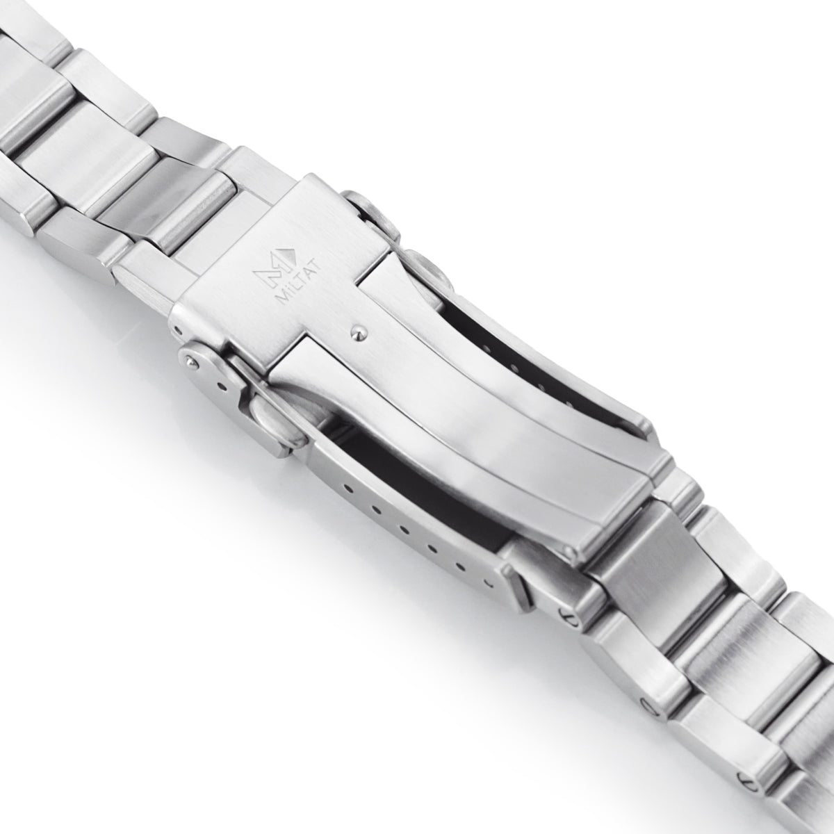 20mm Super Boyer Watch Band for RX SUB 5512, 316L Stainless Steel Brushed V-Clasp