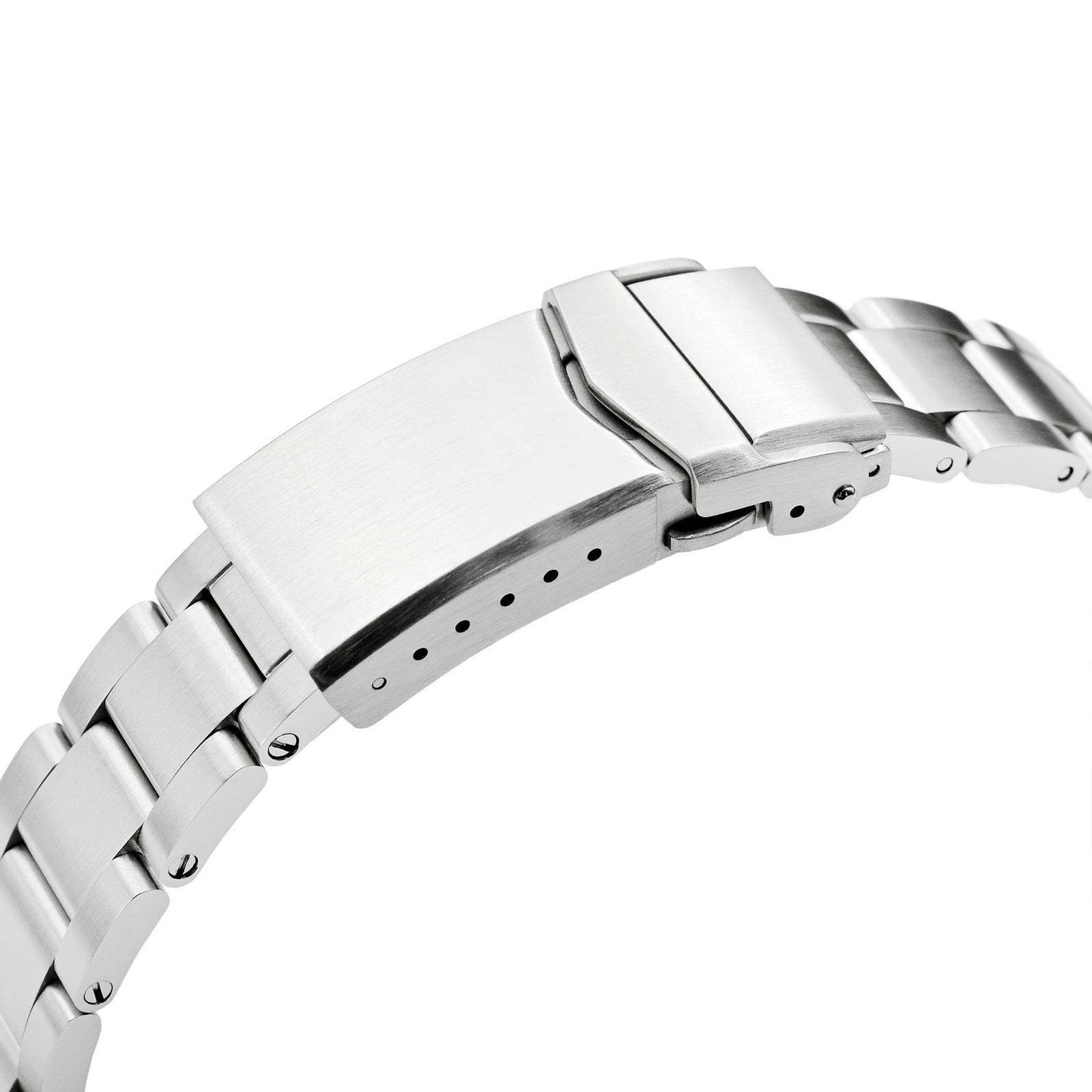 20mm Super-O Boyer Watch Band for Seiko Prospex Speedtimer SSC813 SSC815 SSC817, Stainless Steel - Brushed, V Diver Clasp