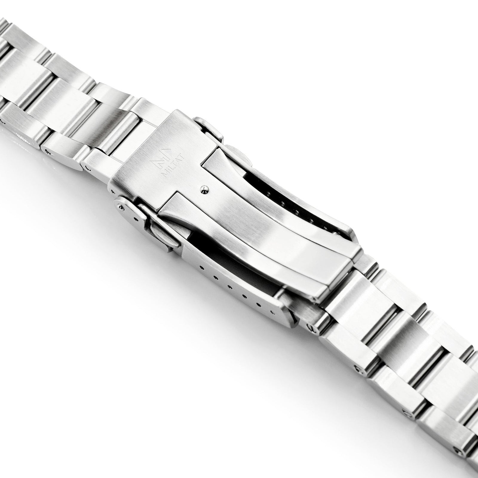 20mm Super-O Boyer Watch Band for Seiko Prospex Speedtimer SSC813 SSC815 SSC817, Stainless Steel - Brushed, V Diver Clasp