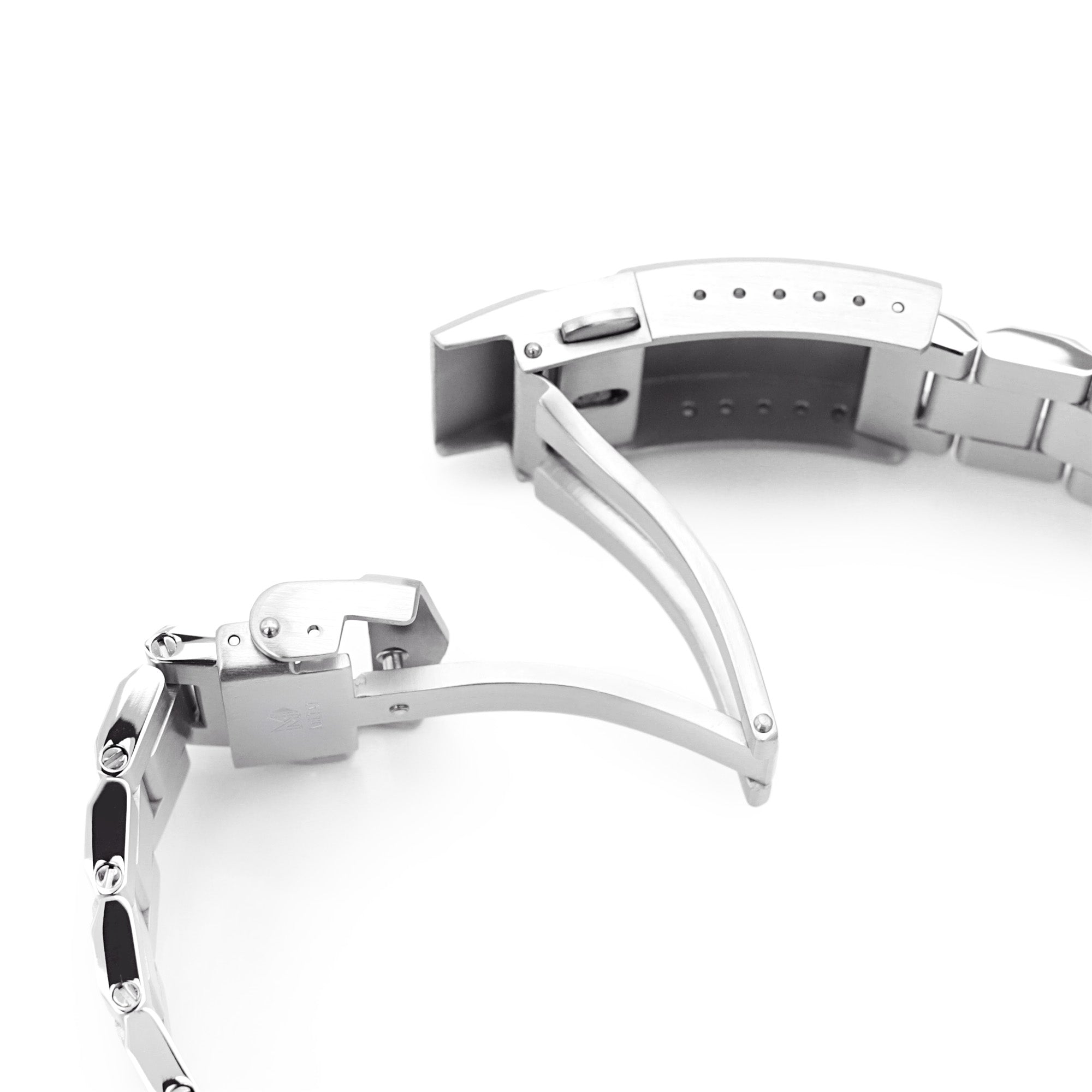 Banda di orologio HEXAD II da 20 mm Compatibile con Omega Seamaster 41mm, 316L in acciaio inossidabile spazzolato