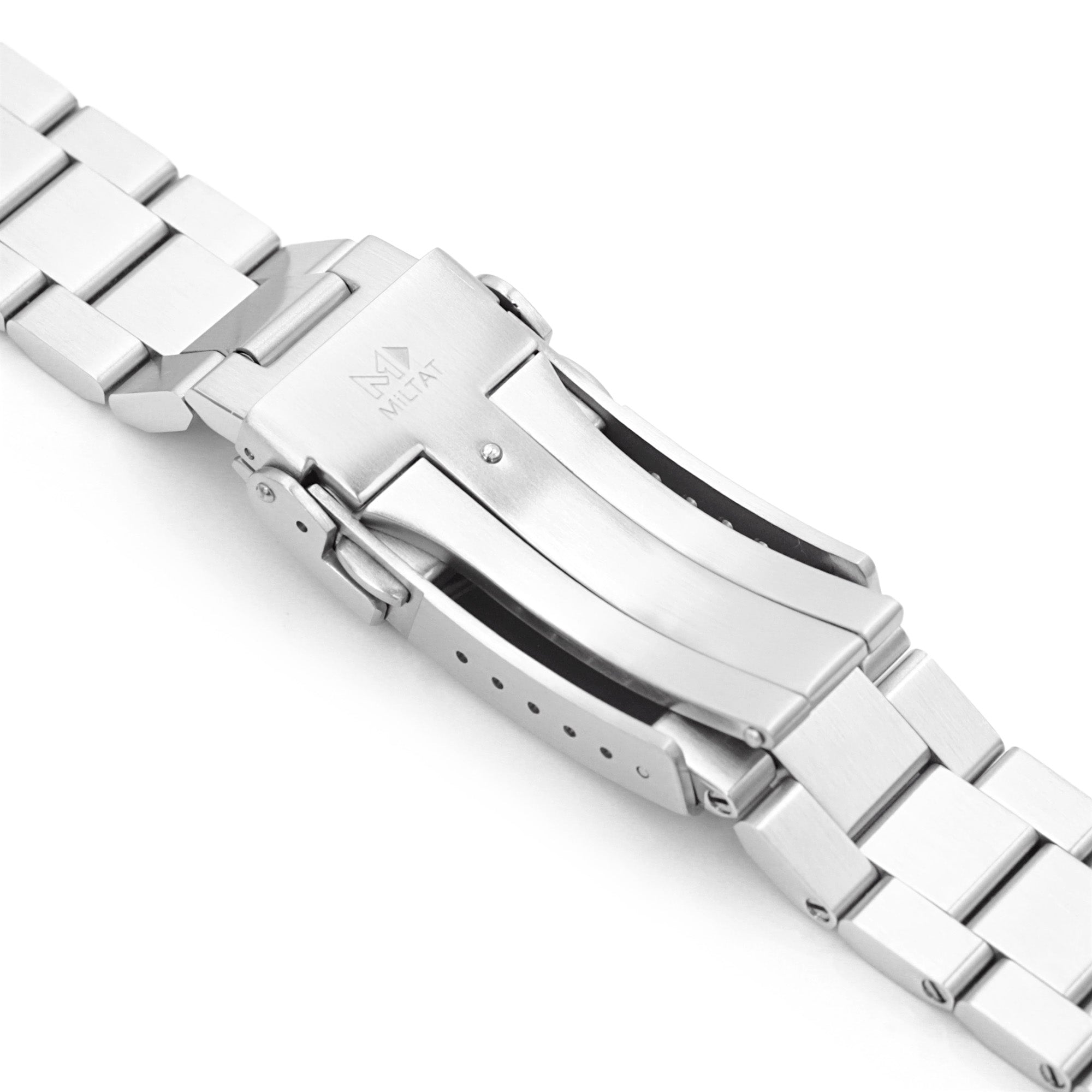 Banda di orologio HEXAD II da 20 mm Compatibile con Omega Seamaster 41mm, 316L in acciaio inossidabile spazzolato