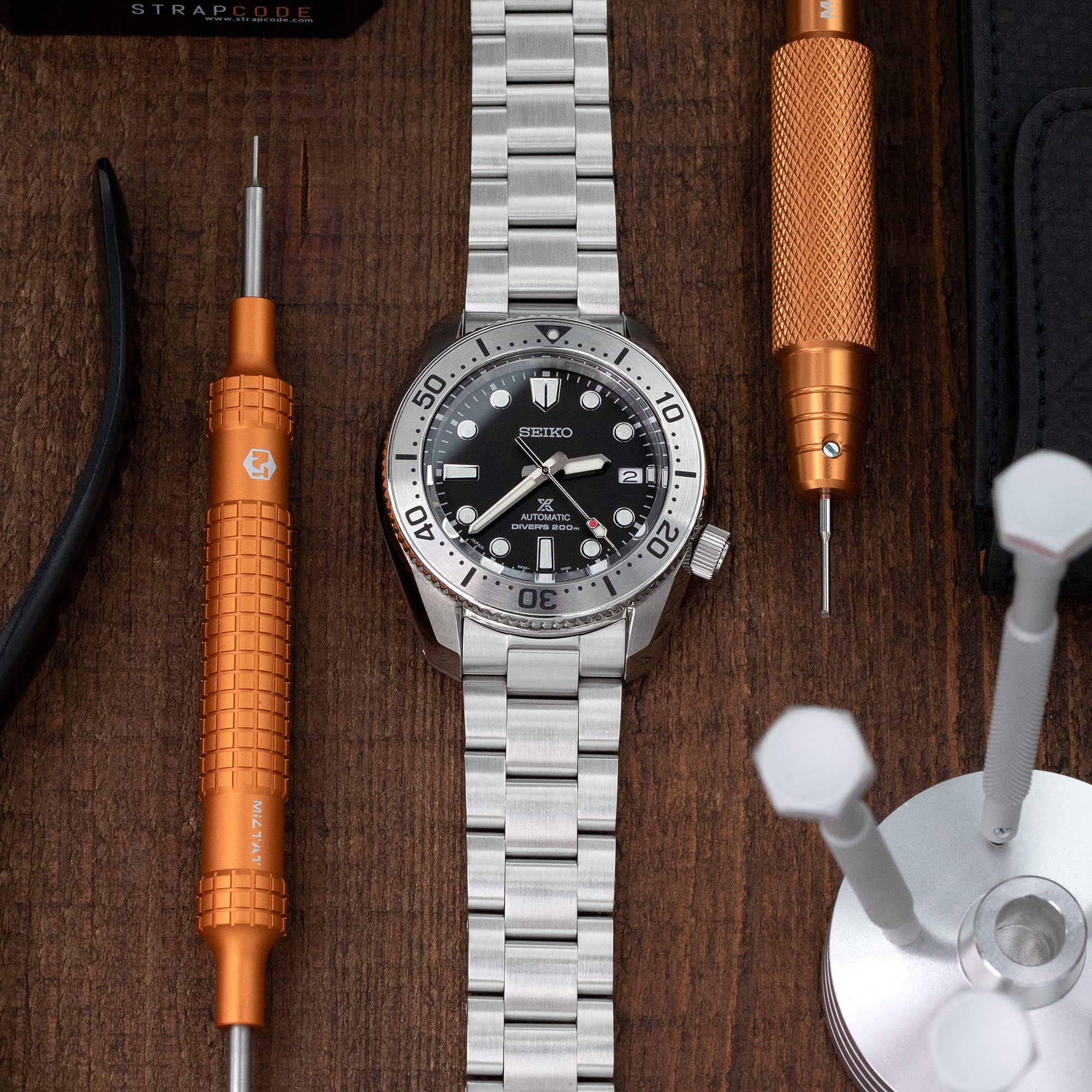 Seiko Prospex Automatic 1968 Diver Baby Marinemaster SPB185 Strapcode Watch Bands