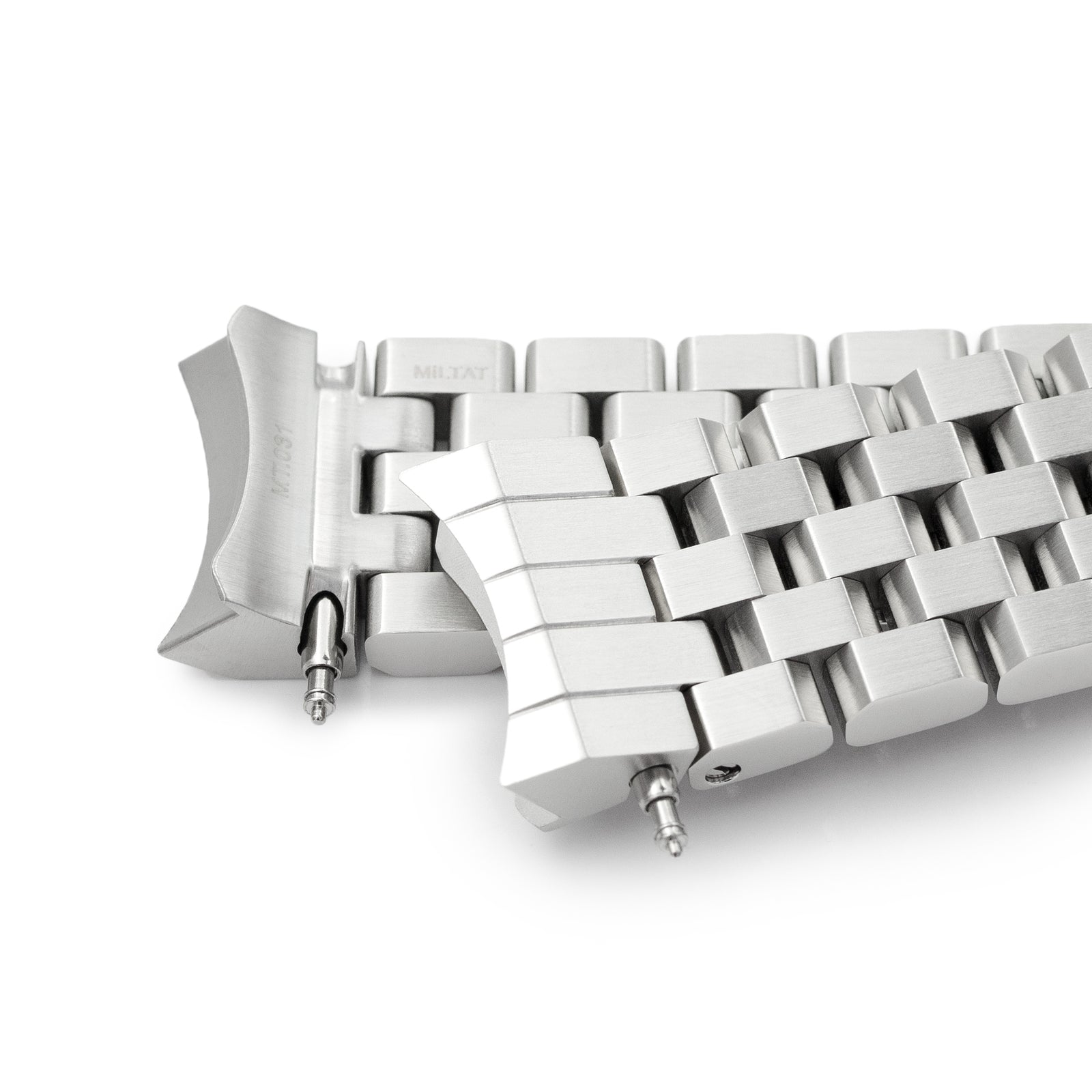 Correa Super Engineer II de 20mm para Seiko Sumo SBDC001 SBDC031 SBDC081, Acero Inoxidable Cepillado, Cierre de Buzo