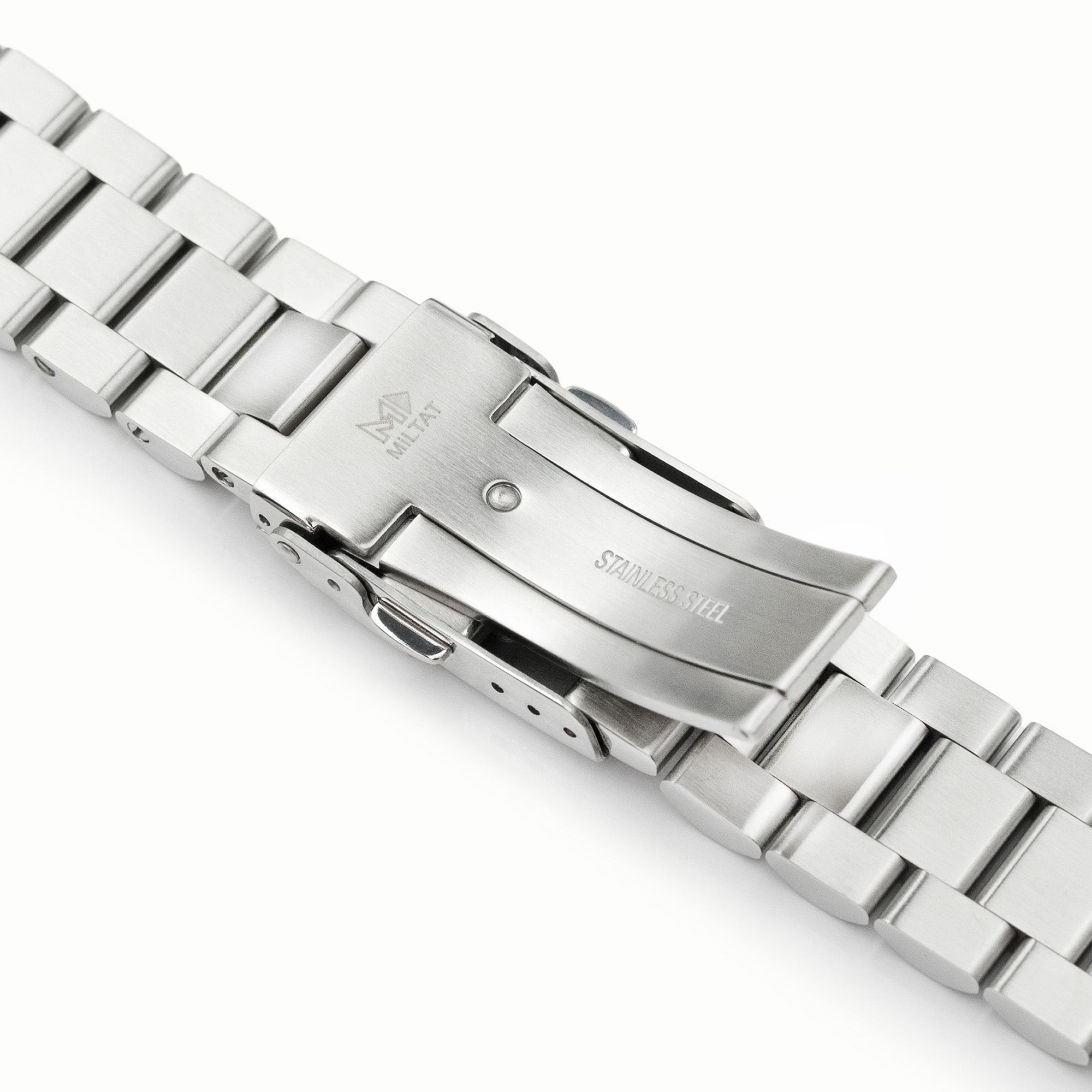 Banda di orologi in metallo con multa termica solida 22 mm, estremità dritta in acciaio inossidabile 316L