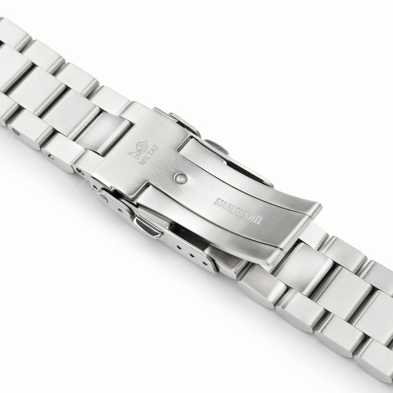 Straight End 22mm Stainless Steel Endmill Bracelet | Strapcode