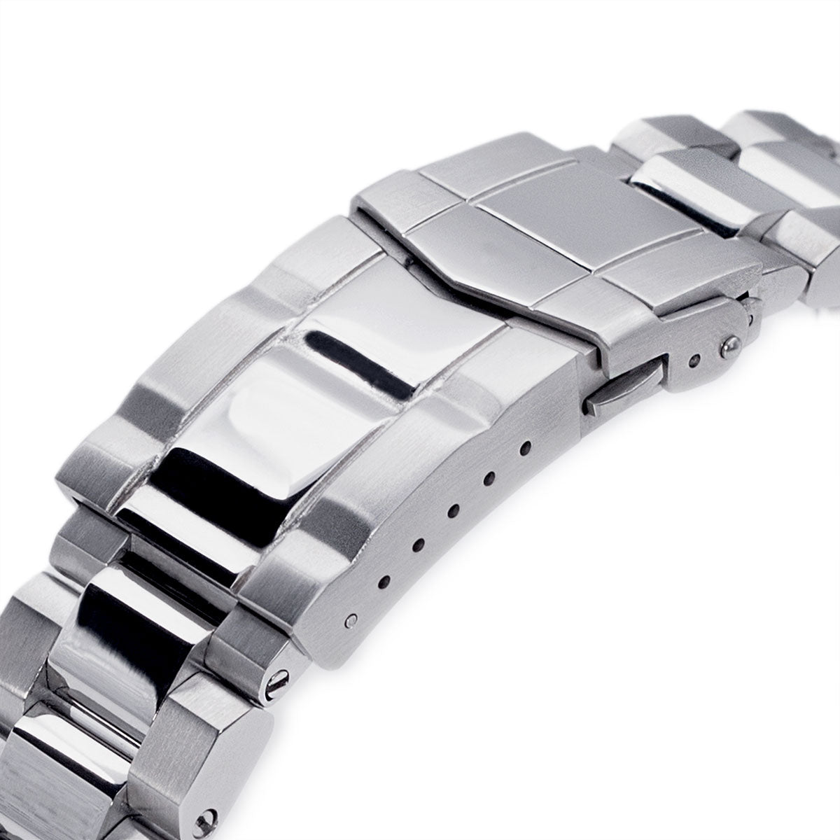 22mm Hexad Watch Band for Seiko New Turtles SRP777 & PADI SRPA21, 316L Stainless Steel Polished & Brushed SUB Clasp