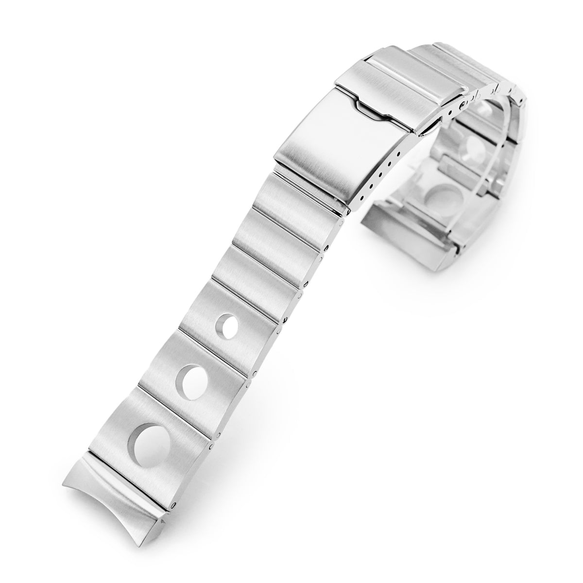 オリエントカマス RA-AA0002L19B/RA-AA0004E19A/RA-AA0006L19A対応 22mm ロールボールII ステンレススチール（ブラッシュ仕上げ）、バトンダイバークラスプ