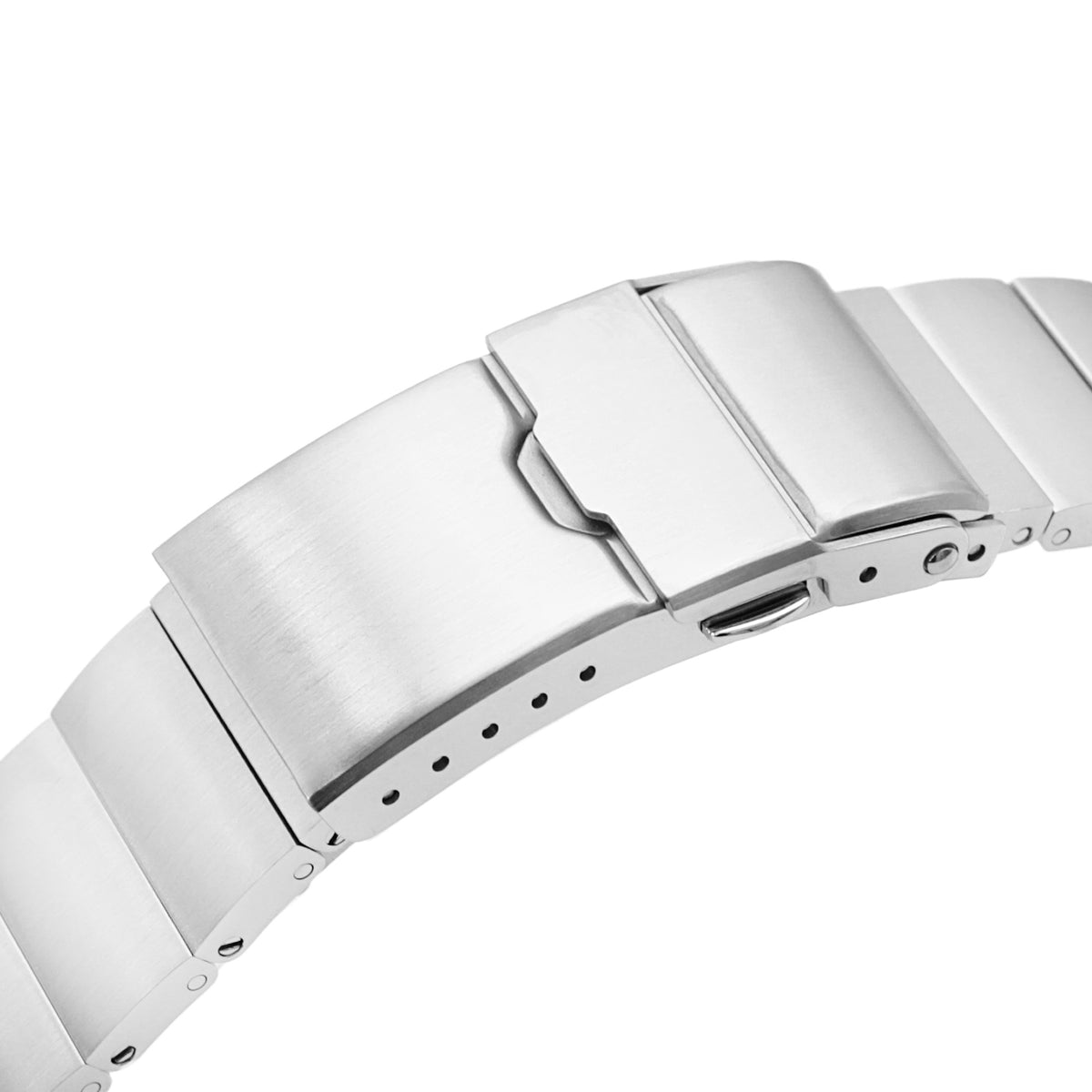 Bracelet montre Rollball II 22mm pour Seiko Samurai SRPB51 SRPB09 SRPC93, acier inoxydable brossé, fermoir plongeur bâton