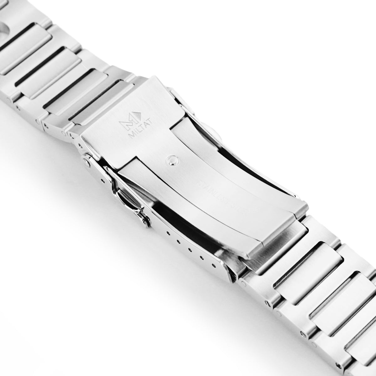 Bracelet montre Rollball II 22mm pour Seiko Samurai SRPB51 SRPB09 SRPC93, acier inoxydable brossé, fermoir plongeur bâton