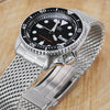 Curved End Massy Mesh Watch Band for Seiko SKX007