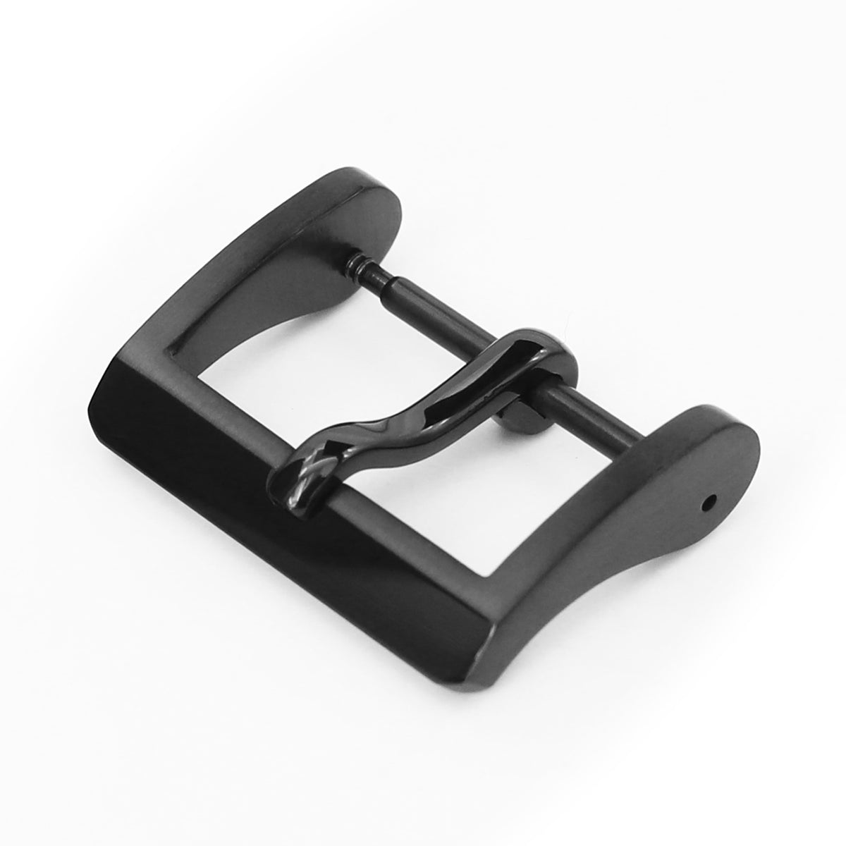 مشبك تانغ رياضي #66 بمقاس 18 مم و20 مم لسوار الساعة الجلدي، طلاء كربون شبيه بالألماس (DLC)