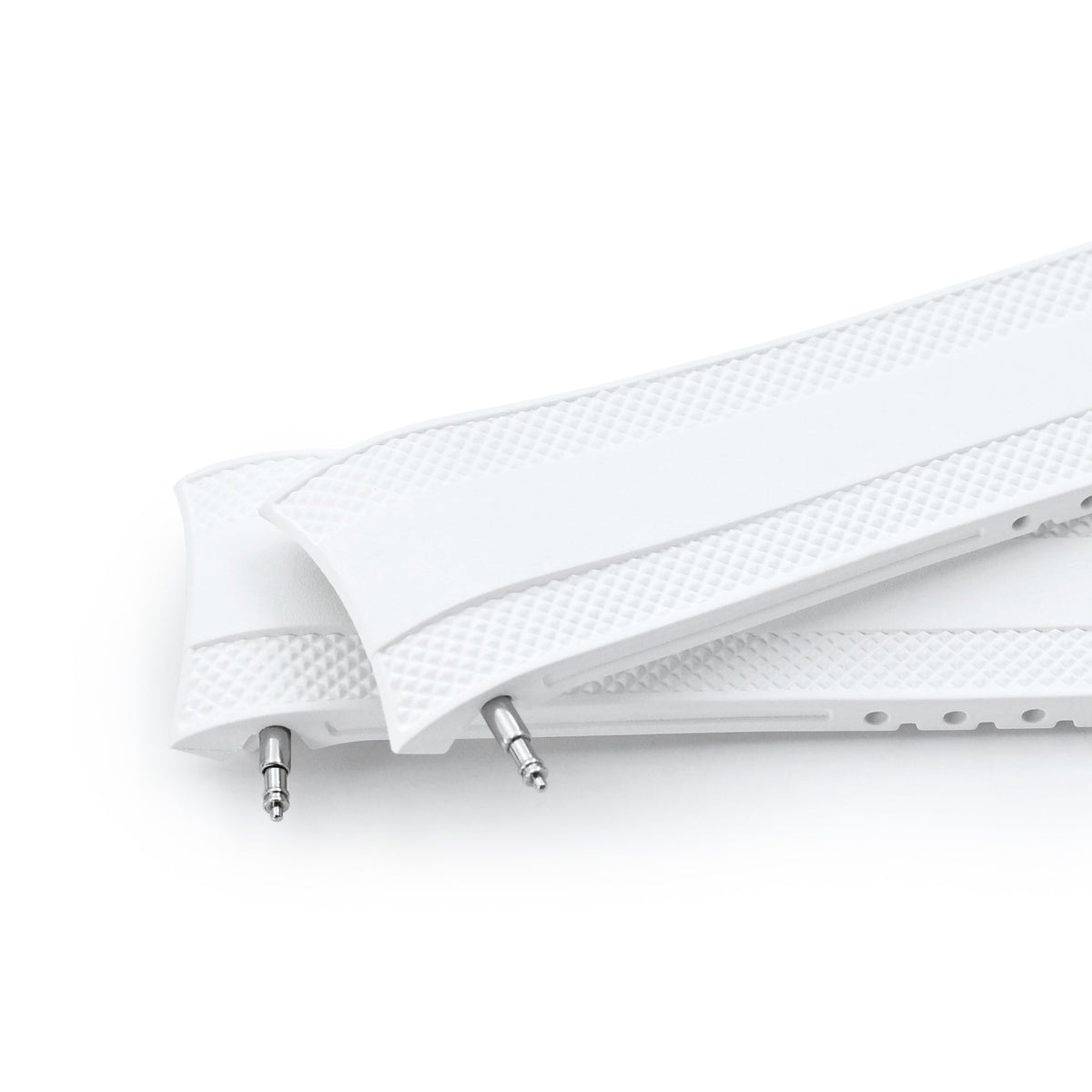 21mm StrapXPro - White SMX02A Rubber Strap compatible with Seiko Speedtimer SSC911 Series Strapcode watch bands